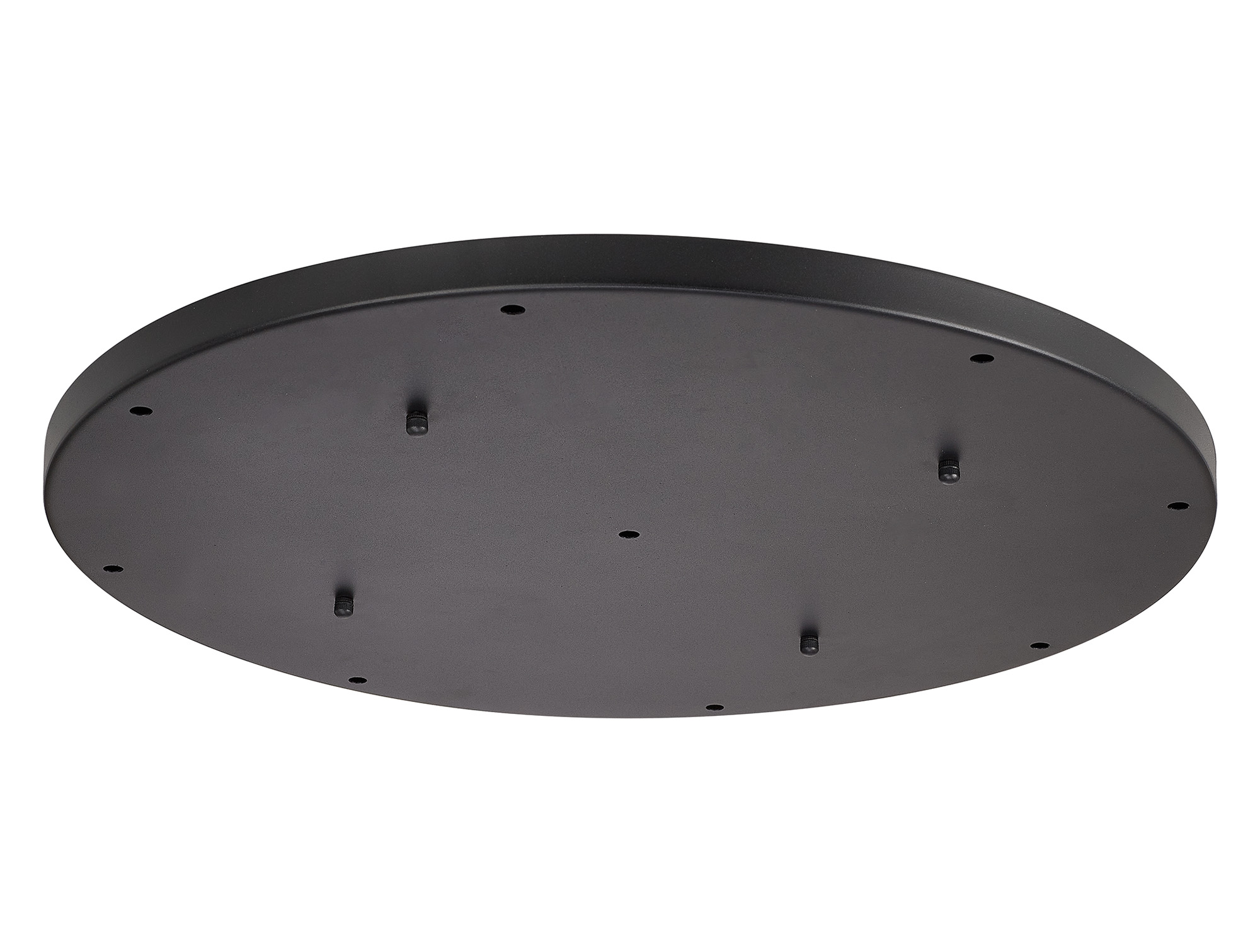 D0831BL  Hayes 9 Hole 60cm Round Ceiling Plate Satin Black